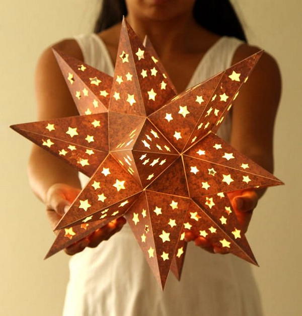 Rustic Metal Star Lantern