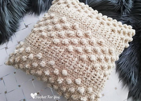 Sandy Bobble Throw Pillow