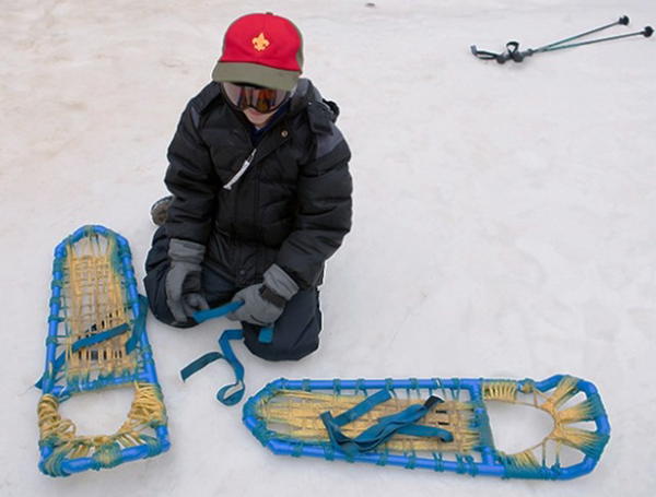 Homemade PVC Snowshoes