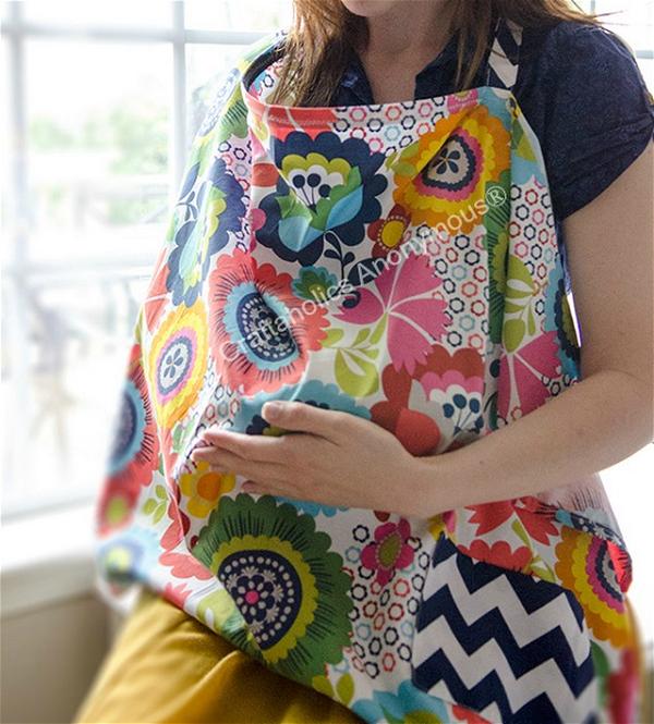 DIY Nursing Cover Up With Pockets