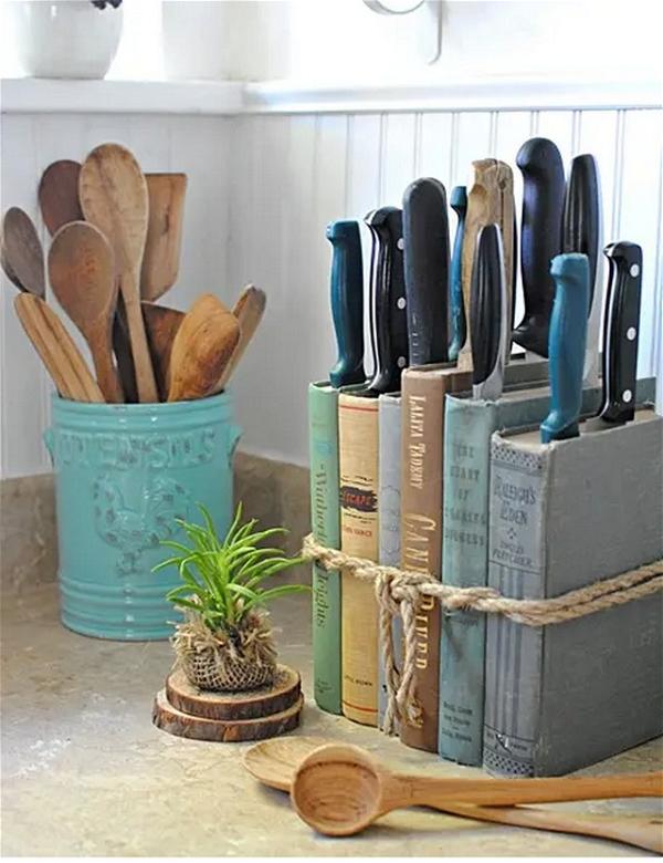 DIY Knife Block Holder