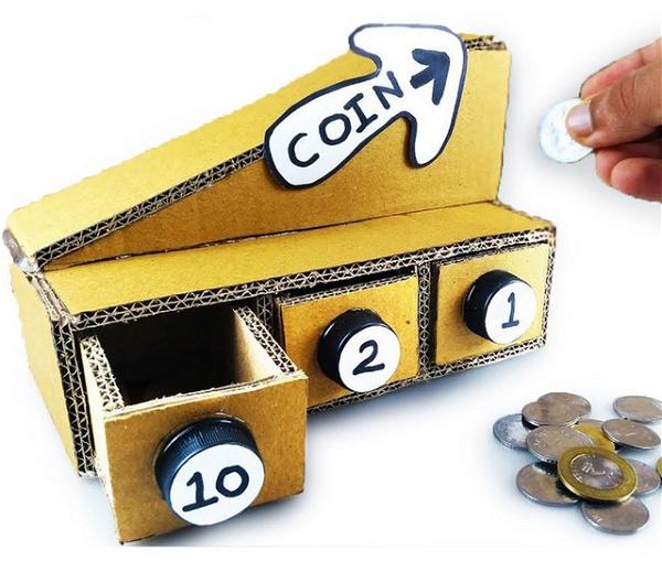 Self-Sorting Coin Bank