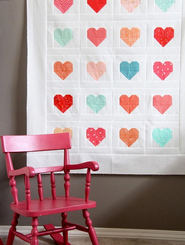 Simple Heart Quilt