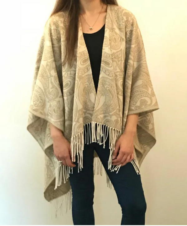 Simple Poncho Out Of Scarf