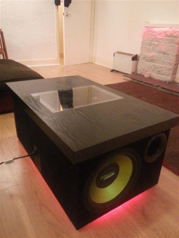 Subwoofer Fit In Coffee Table