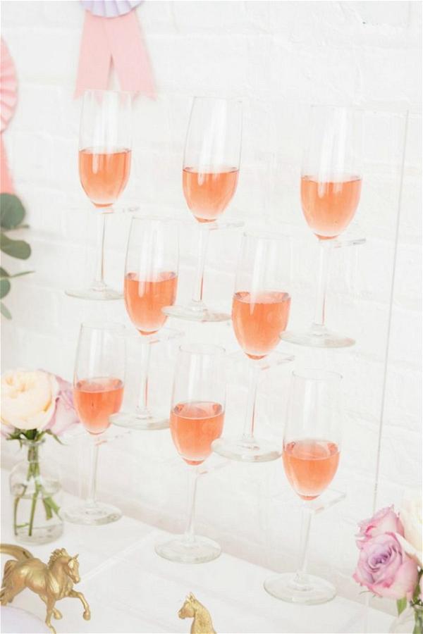 20 DIY Champagne Wall Ideas For Decor - Mint Design Blog