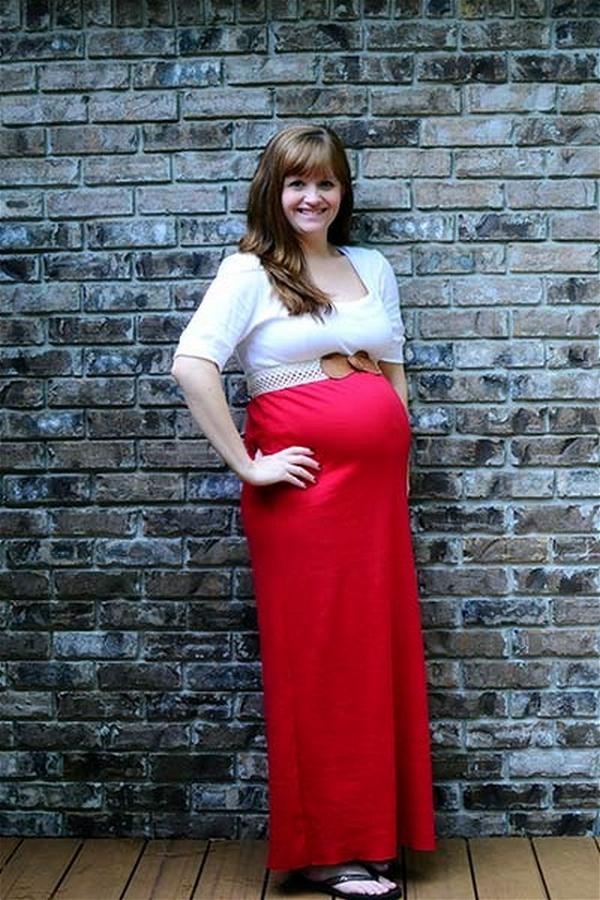 Turn A T-shirt Into A Maternity Dress