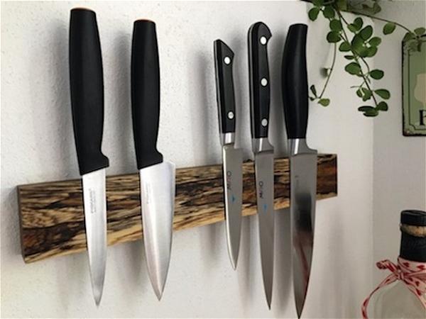 Wood Magnetic Knife Block