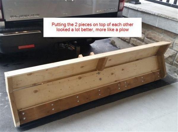 Wooden Snow Plow Idea