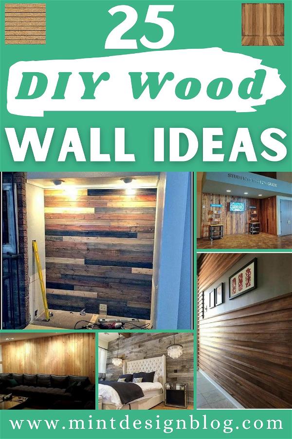 25 DIY Wood Wall Ideas