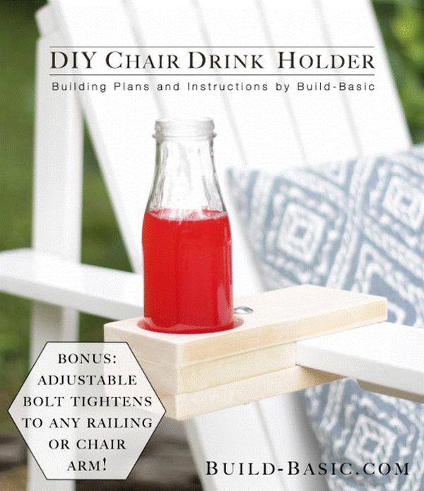 DIY Chair Drink Holder