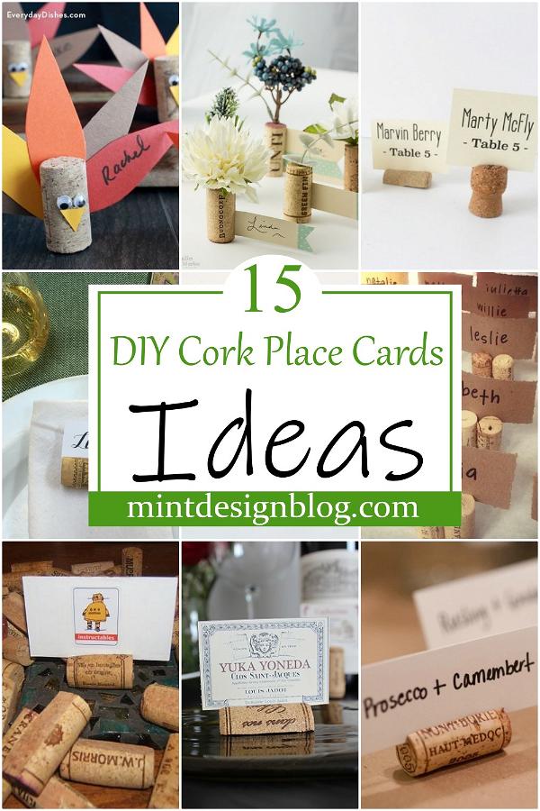 DIY Cork Place Cards Ideas 2