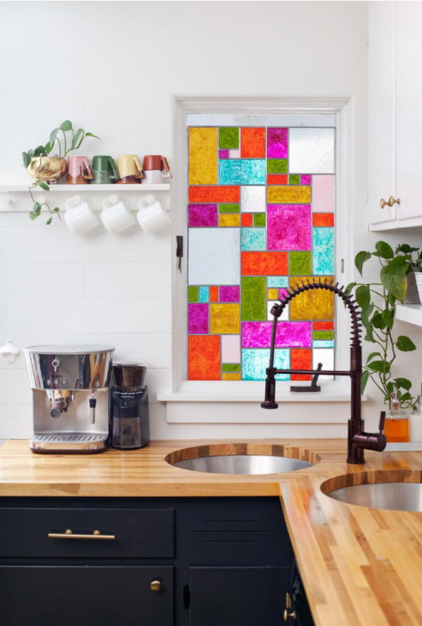 DIY Faux Stained Glass