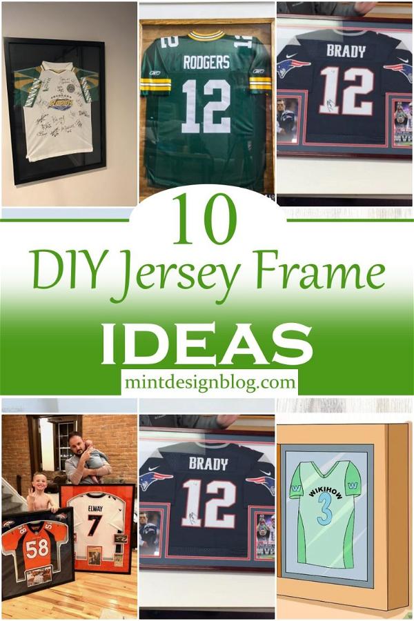 10 DIY Jersey Frame Ideas For Cheap - Mint Design Blog