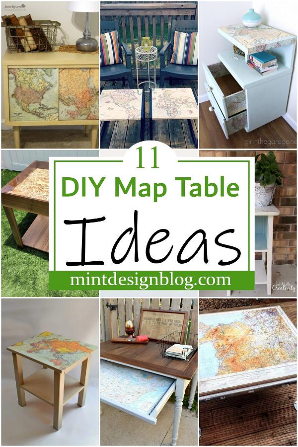 DIY Map Table Ideas 2