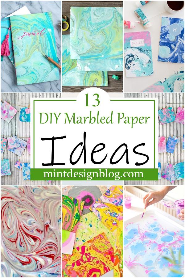 DIY Marbled Paper Ideas 2