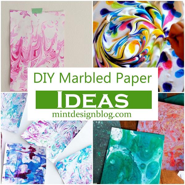 DIY Marbled Paper Ideas