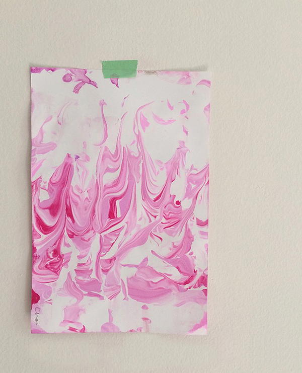 DIY Marbled Paper