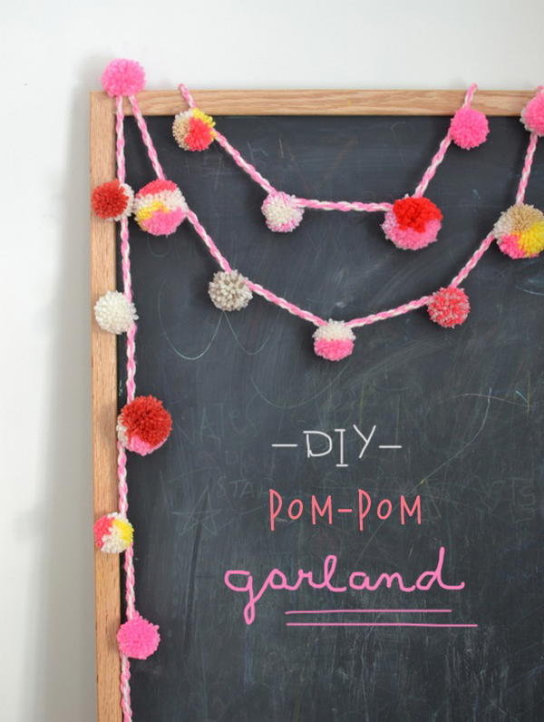 DIY Pom Pom Garland