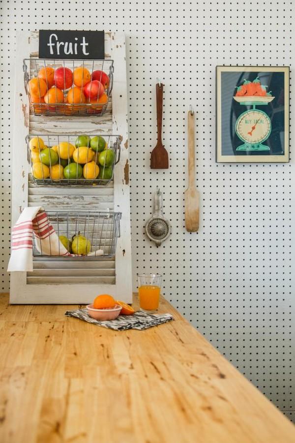 DIY Shutter Fruit Basket