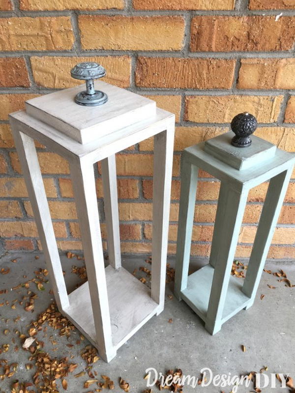 DIY Wood Lanterns Made From Scrap Wood