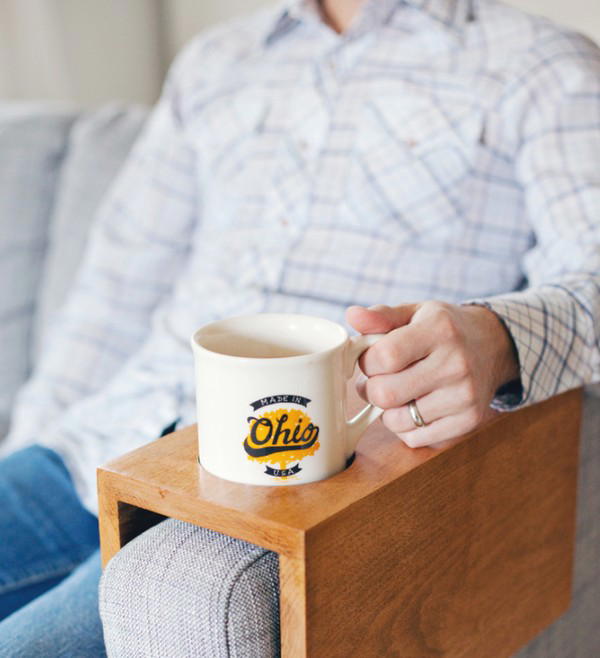 DIY Wooden Sofa Cup Holder