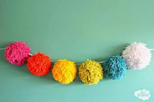 Giant Pom Pom Garland