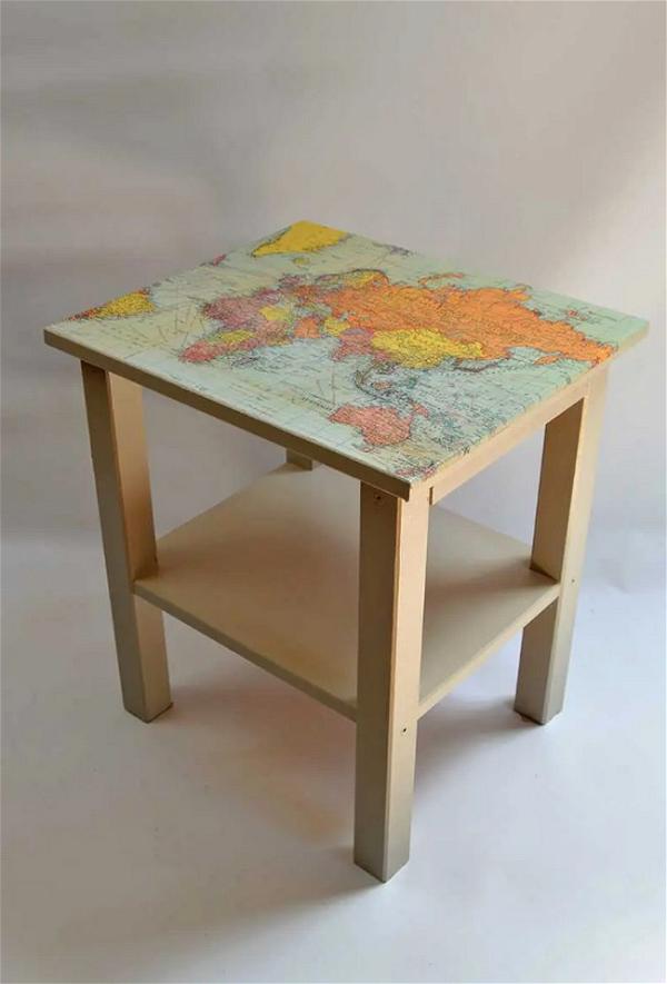 How To Make A Map Table An Ikea Hack