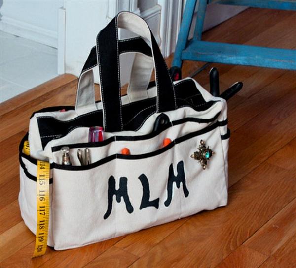 How To Make A Monogrammed Tool Bag