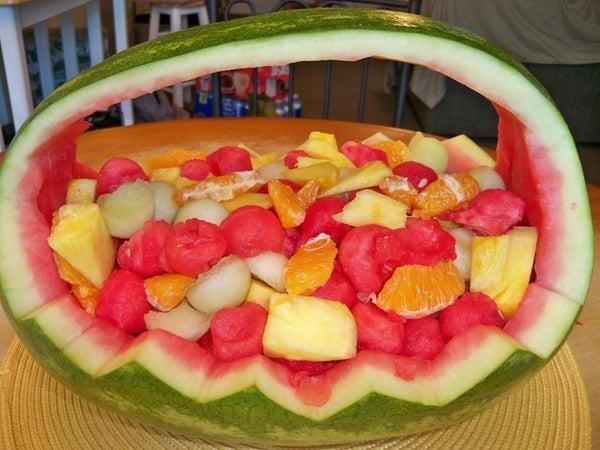 Watermelon Fruit Basket DIY