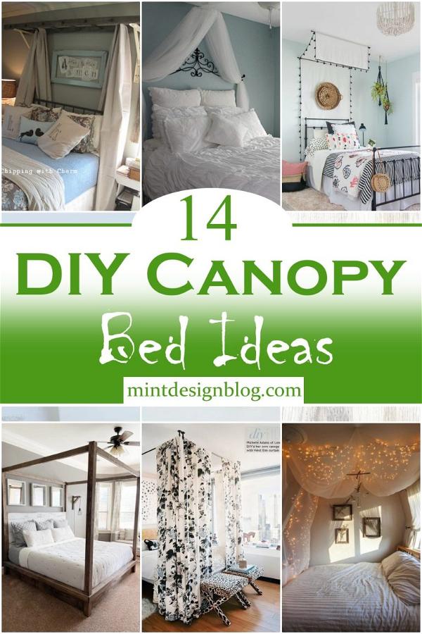14 DIY Canopy Bed Ideas For Bedroom Decor - Mint Design Blog