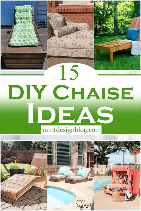 15 DIY Chaise Lounge Ideas For Outdoor - Mint Design Blog