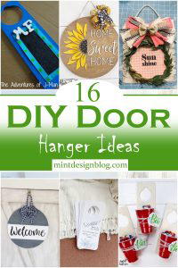 16 DIY Door Hanger Ideas For Home Decoration - Mint Design Blog