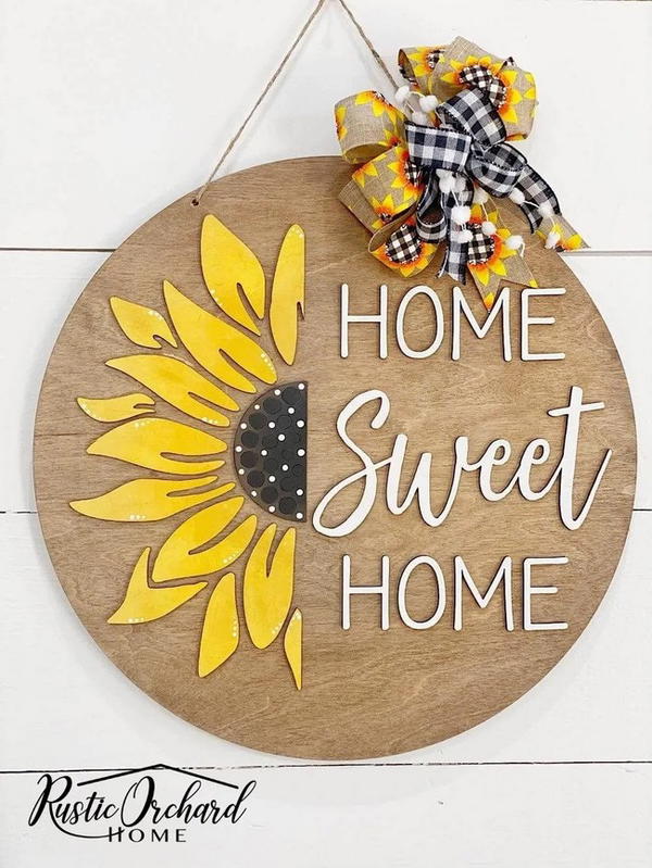 DIY Home Sweet Home Door Hanger