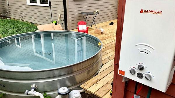 DIY Stock Tank Hot Tub