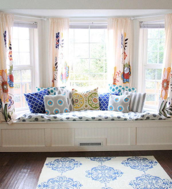 15 DIY Window Seat Ideas For Relaxing Indoor - Mint Design Blog