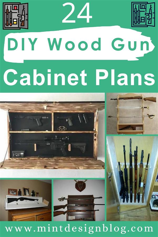 DIY Wood Gun Cabinet Plans