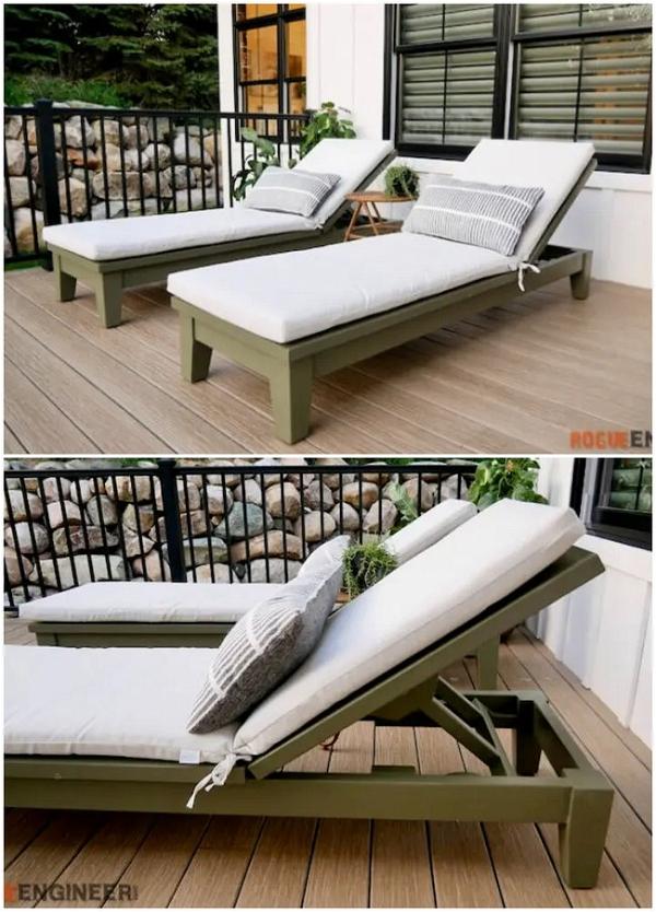 Luxury Chaise Lounger Chair Plan