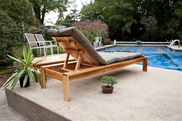 15 DIY Chaise Lounge Ideas For Outdoor - Mint Design Blog