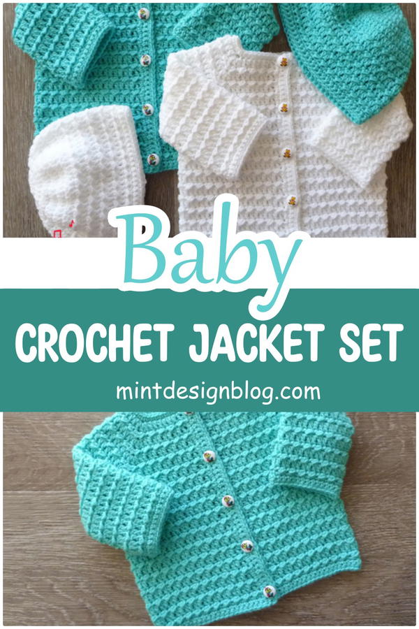 Baby Crochet Jacket With Hat