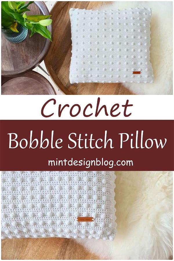 Bobble Stitch Pillow To Crochet