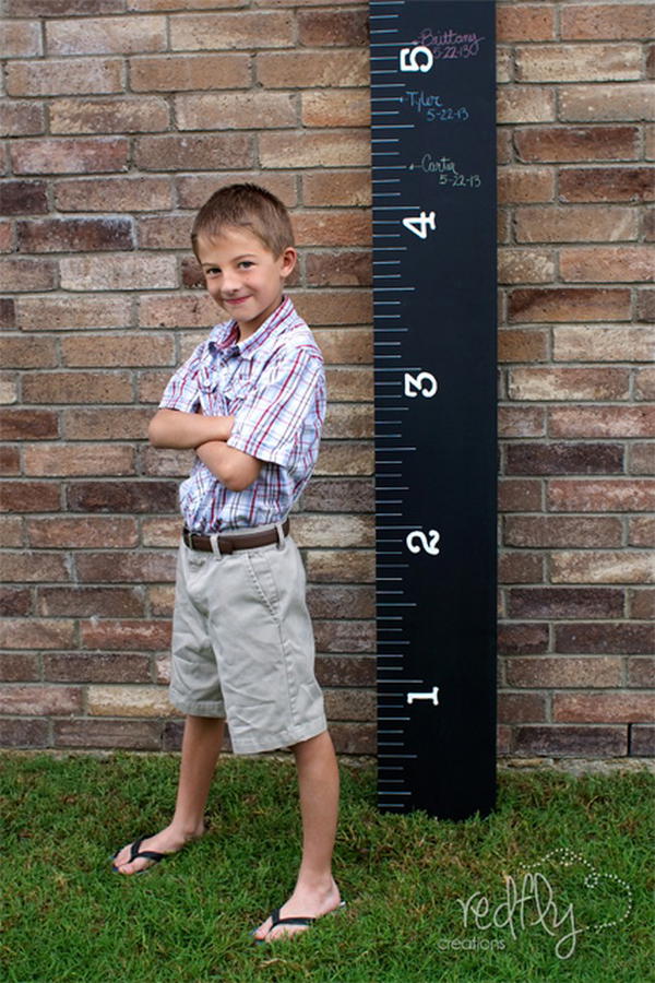 Chalk Board Ruler Growth Chart