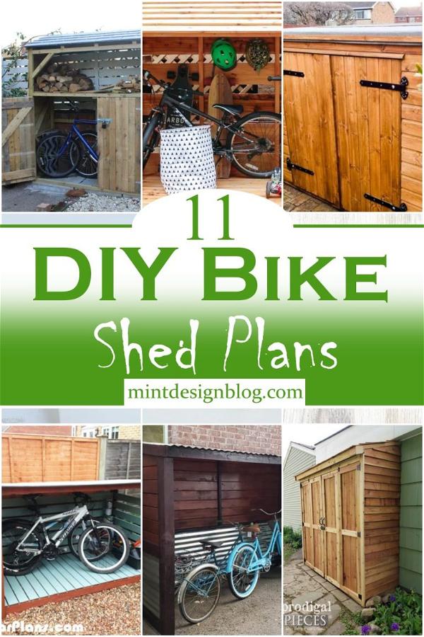 11 DIY Bike Shed Plans For Storage Mint Design Blog