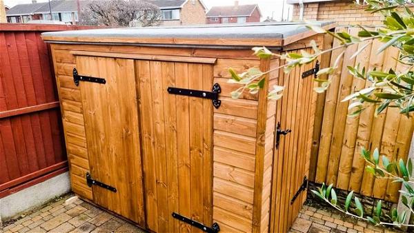 DIY Bike Shed With Free Plan 7ft X 4ft