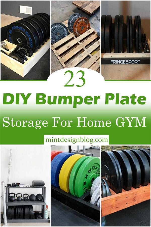 DIY Bumper Plate Storage For Home GYM 1