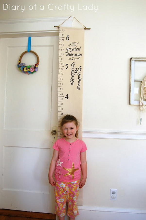 DIY Canvas Growth Chart