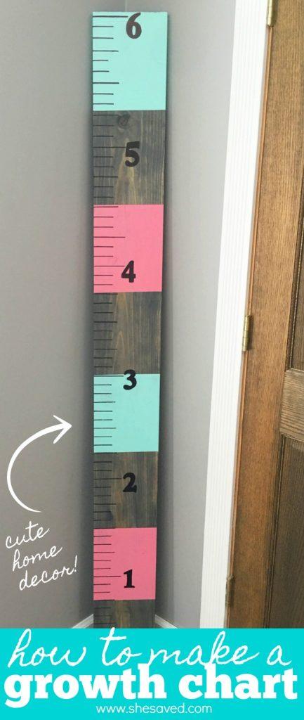 15 DIY Height Chart Ideas For Kids - Mint Design Blog