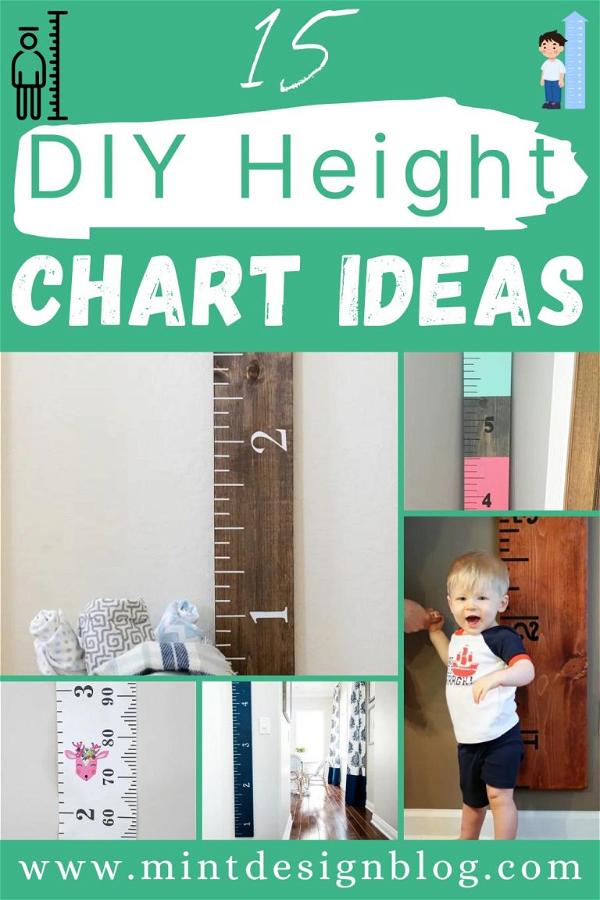 15 DIY Height Chart Ideas For Kids Mint Design Blog