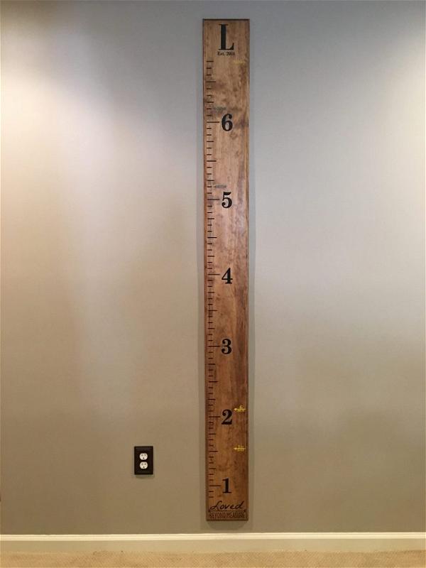DIY Project Creating Our Family’s Mobile Growth Chart