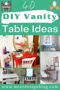 40 DIY Vanity Table Ideas For Home Decor - Mint Design Blog